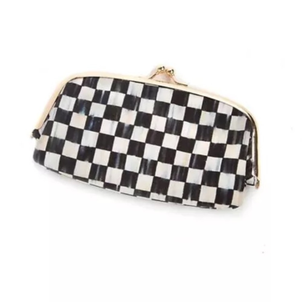 Mackenzie Childs courtly check eye glass case New
